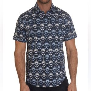 Robert Graham Accolade Navy Button Down Size XS